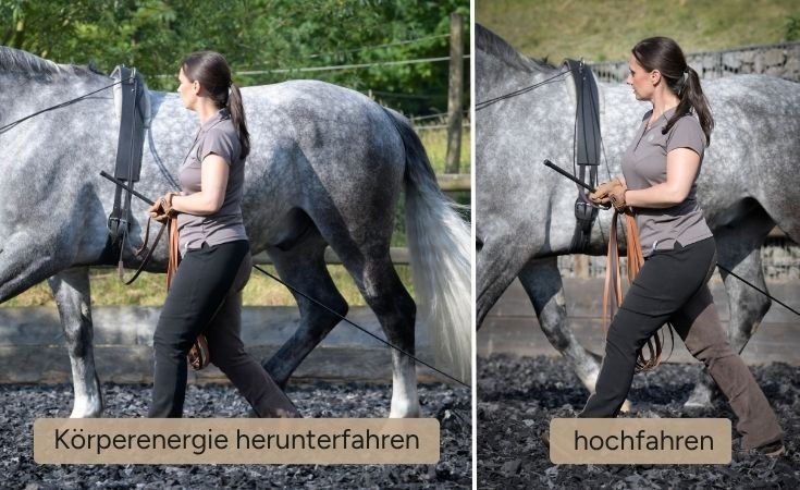 Körperenergie hoch- und runterfahren